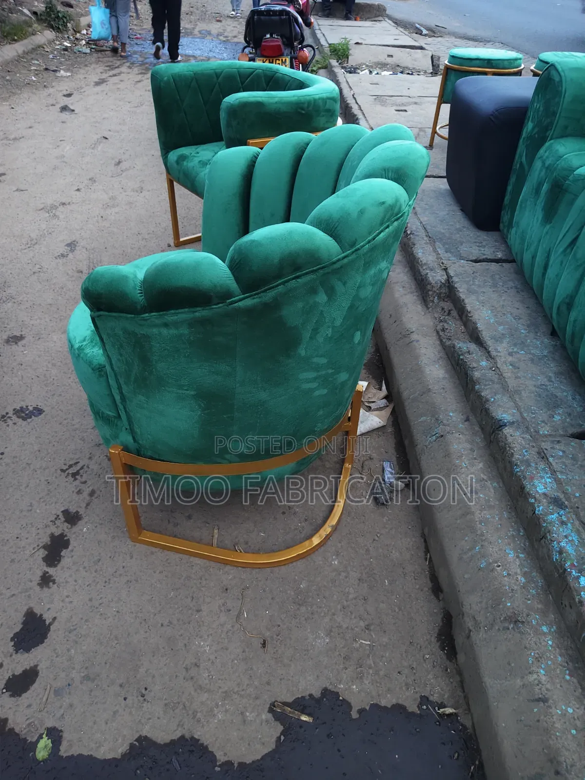 Flower Design Seats, Green