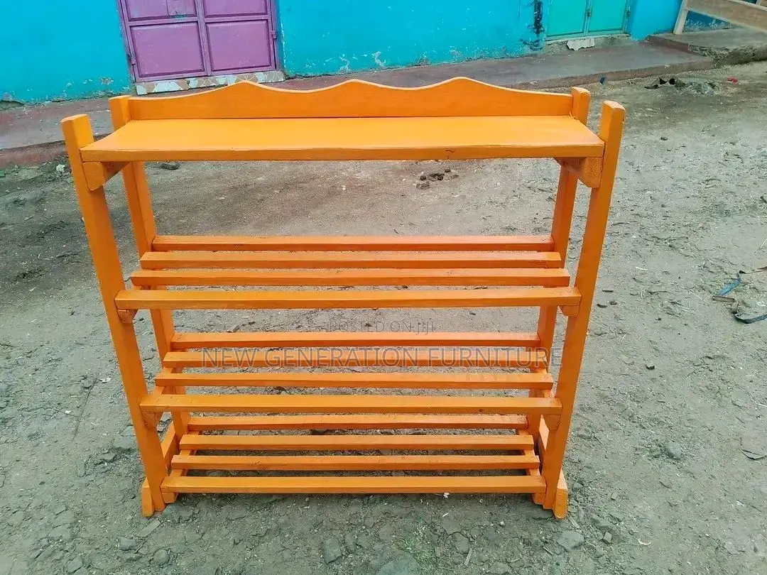 Brown Shoe Rack
