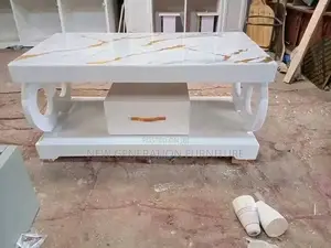 White Modern MDF Coffee Table