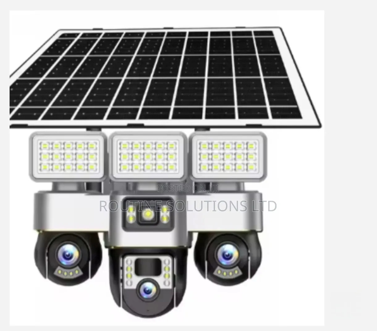 4g Tripple Lens Solar Camera With Interigent Lighting Vts30a-W-F