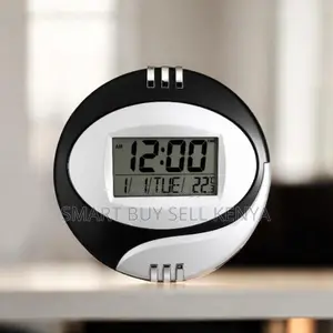 Silent Non- Ticking Operation Digital Table and Wall Mount Clock