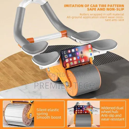 4 Elbow Pad Automatic Rebound Healthy Abdominal Wheel