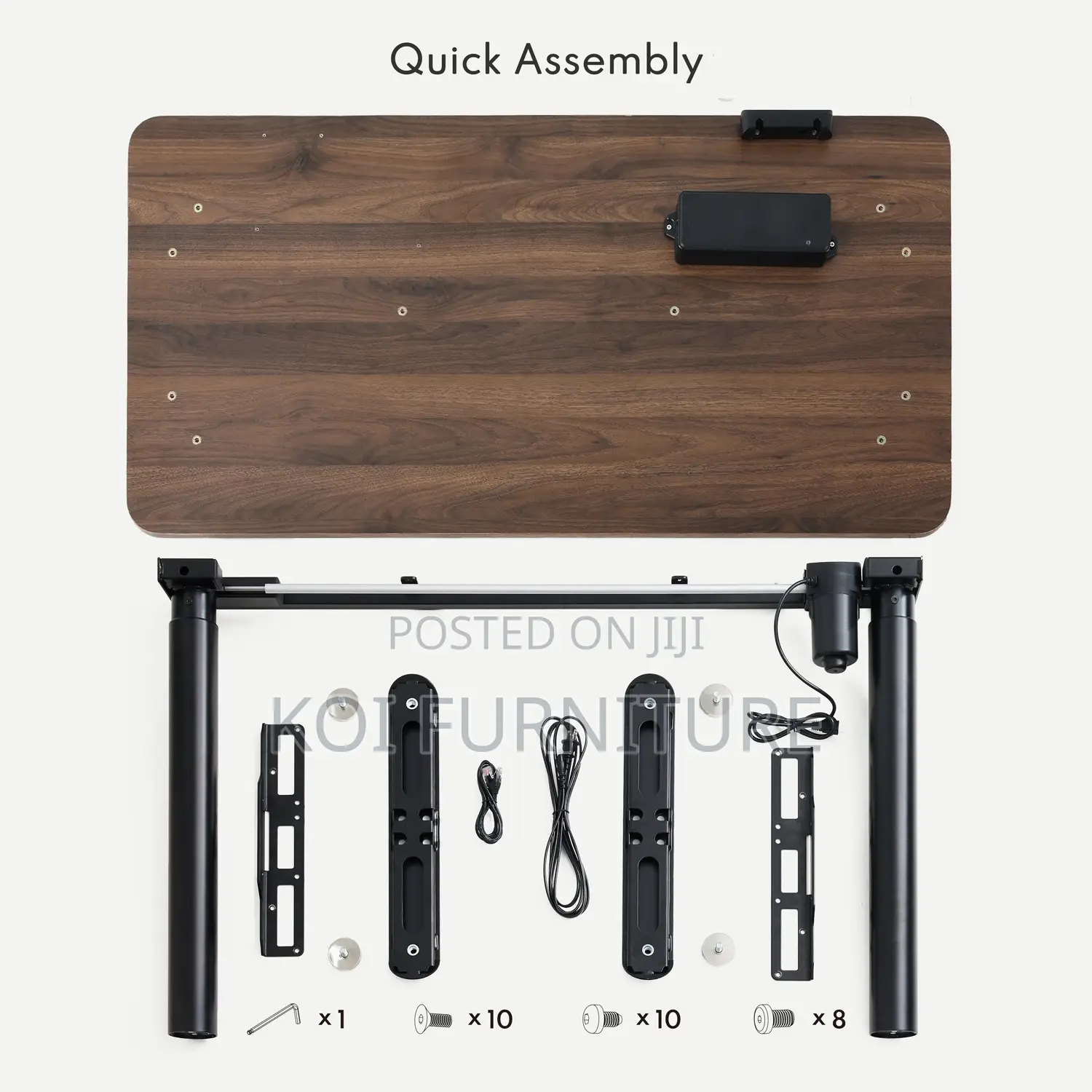Office Desk; 1.2 Meters Electric Adjustable Sit Stand Flexy Desk