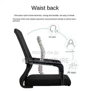 Office Chairs; Visitors Fabric Reception Office Seat With Waist Upport