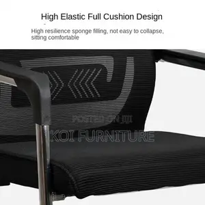 Office Chairs; Visitors Fabric Reception Office Seat With Waist Upport