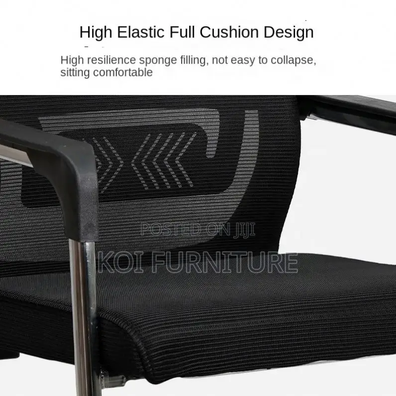 Office Chairs; Visitors Fabric Reception Office Seat With Waist Upport