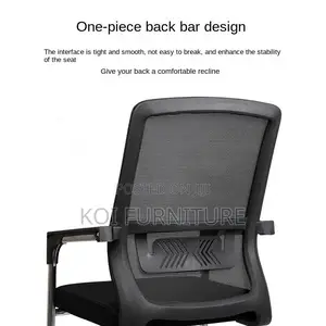 Office Chairs; Visitors Fabric Reception Office Seat With Waist Upport