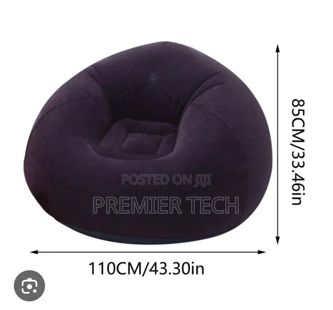 110x85cm (Bean Sofa) Inflatable Lazy Sofa Seat Plus Manual Pump