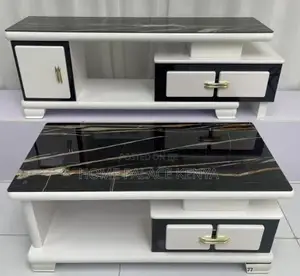 Living Room Set: Designer Tv Cabinet and Coffee Table Set