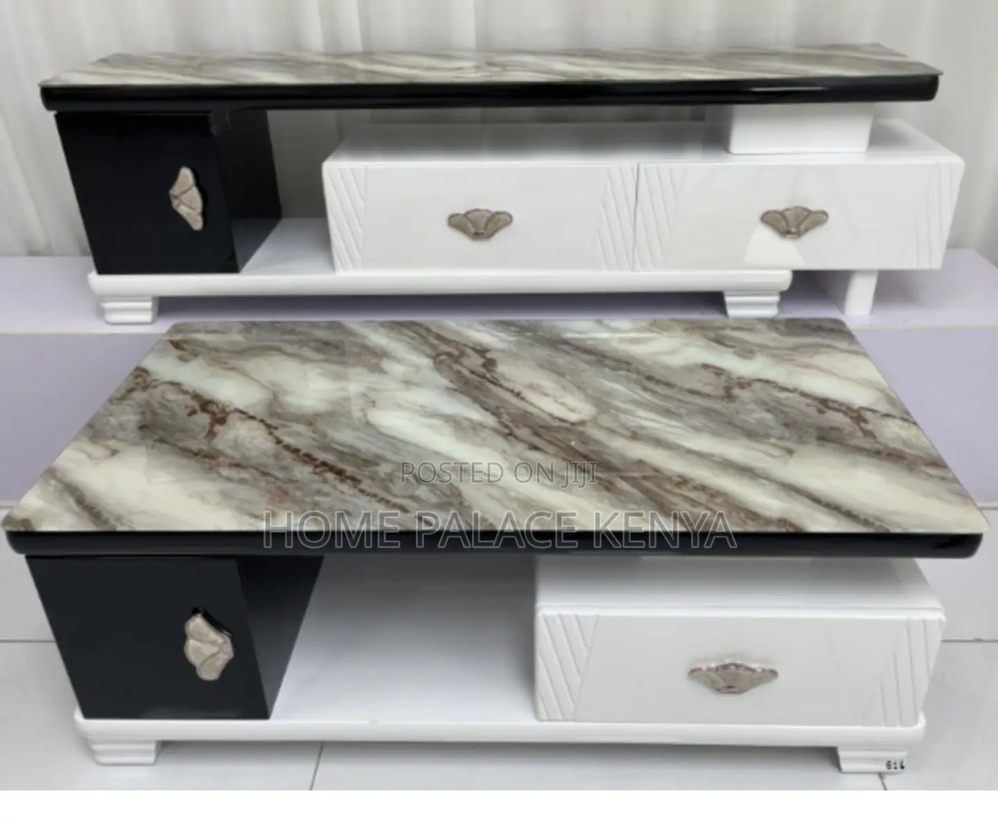 Living Room Set: Designer Tv Cabinet and Coffee Table Set
