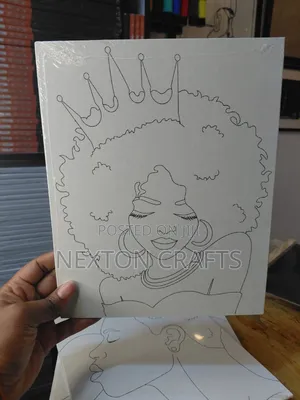 Pre Drawn Canvas Panel Lady