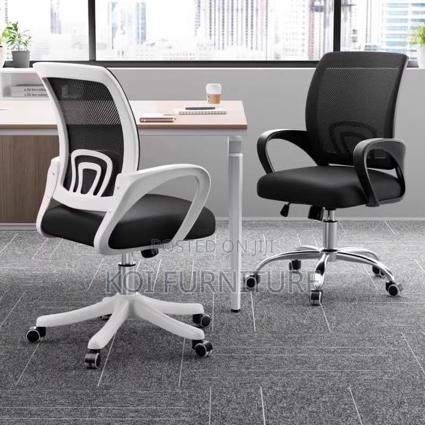 Offce Chairs; Mid Backrest Ergonomic Secretarial Strong Mesh Chairs - main view