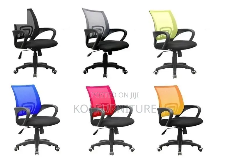 Offce Chairs; Mid Backrest Ergonomic Secretarial Strong Mesh Chairs