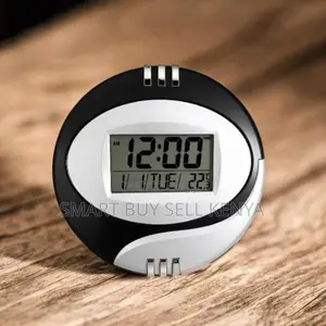 Digital Table and Wall Mount Clock With Power-Saving Mode