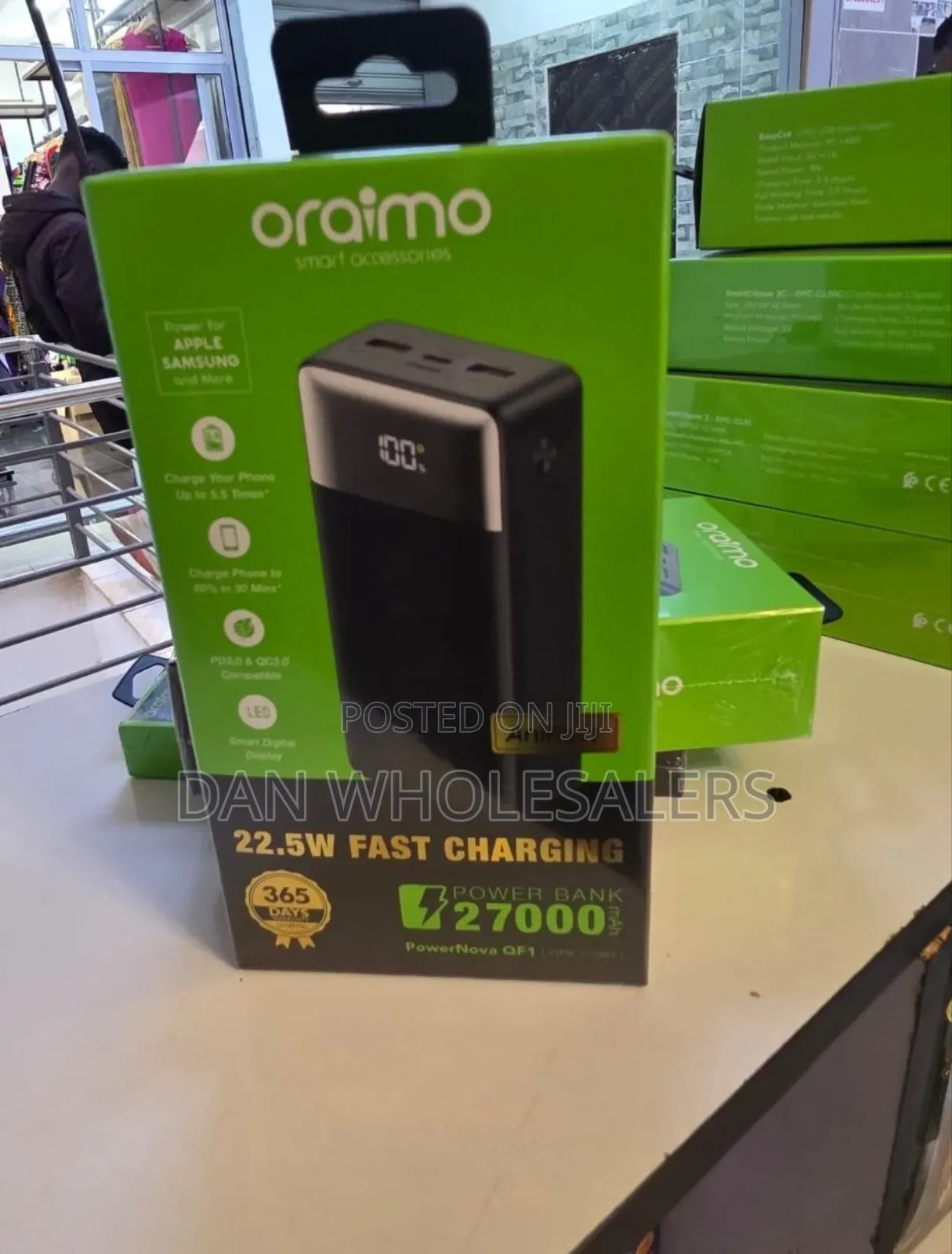 Oraimo 27000mah 22.5w Led Display Power Bank