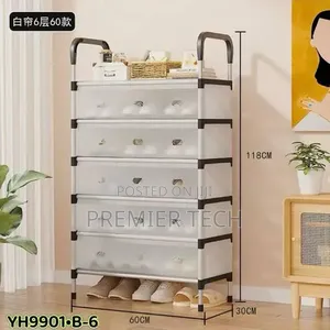 6 Layer Dust Proof Covers Shoe Rack