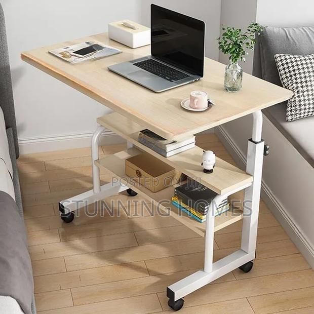 Adjustable Movable Laptop Table With Lockable Wheels - thumbnail 2