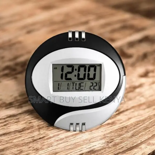 Slim Modern Design Date Display Digital Table and Wall Mount Clock