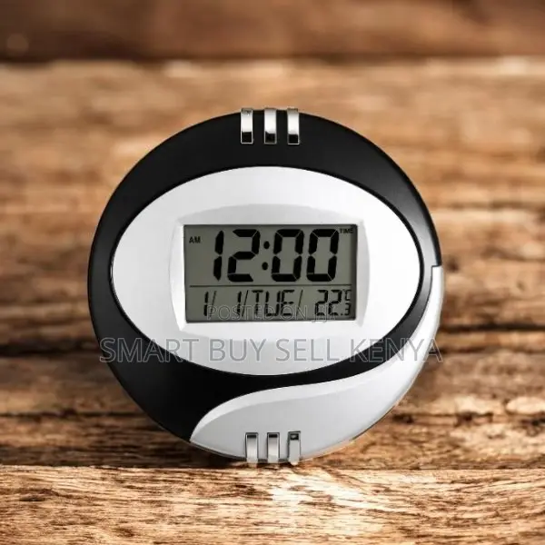 Modern Digital Table and Wall Mount Design Clock With Calendar Display