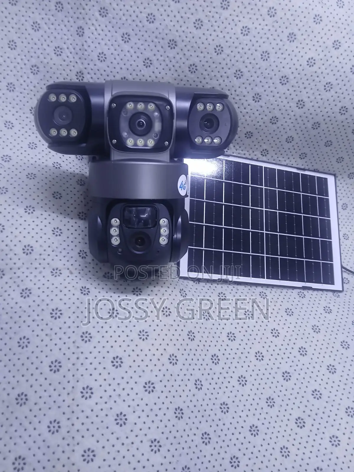 New Model4g Triple Lens Solar Powered PTZ Camera Modern Outdoor
