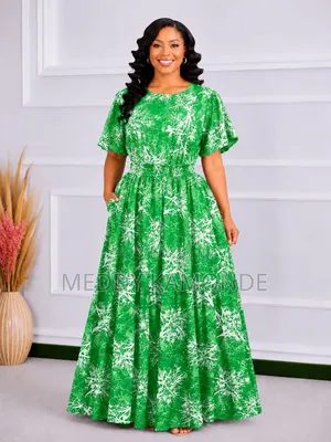 Brown Multicolour Long Dress
