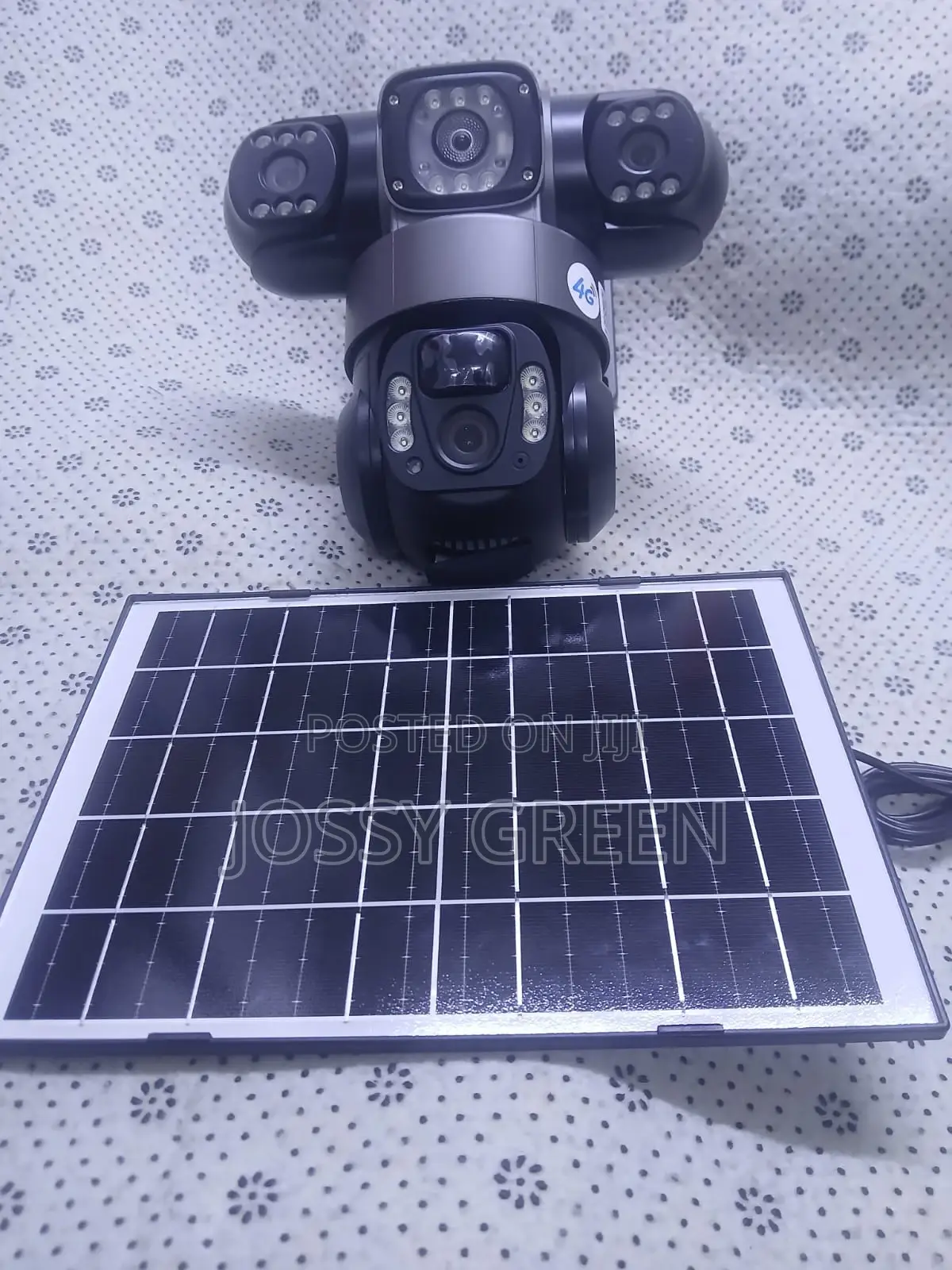 Tripple Lens Outdoor Solar Powered Camera Full Colour 2way Audio