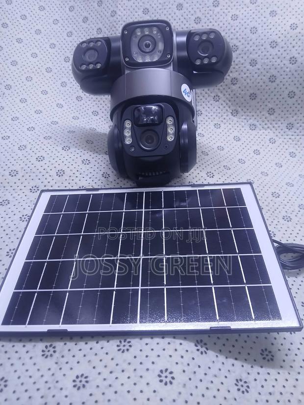 Tripple Lens Outdoor Solar Powered Camera Full Colour 2way Audio