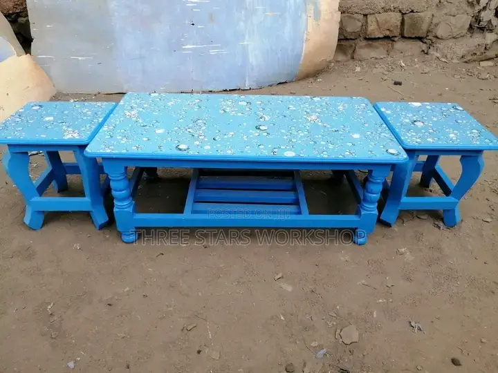 Classy Blue Coffee Table