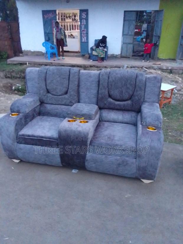 Grey 2 Seater Sofa Set