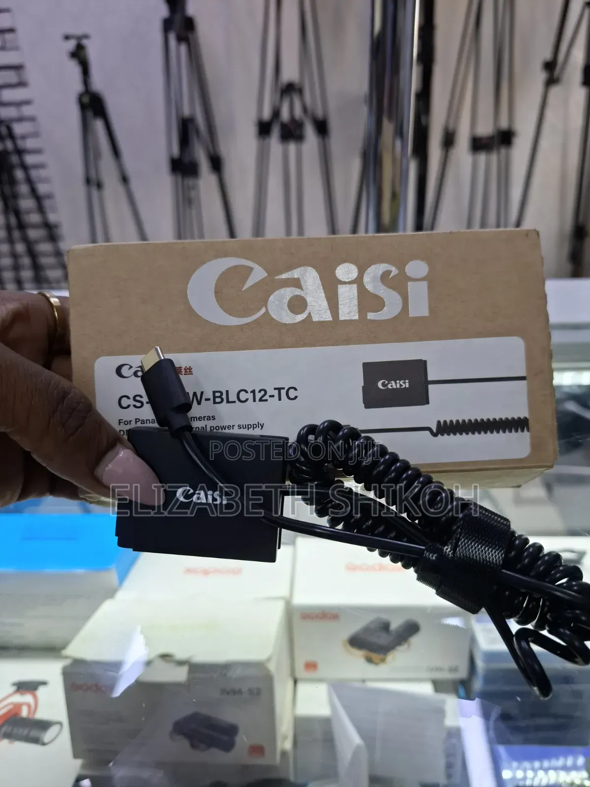 Caisi DMW-Blc12 Type-C Dummy Battery Power Adapter Kit for Panasonic