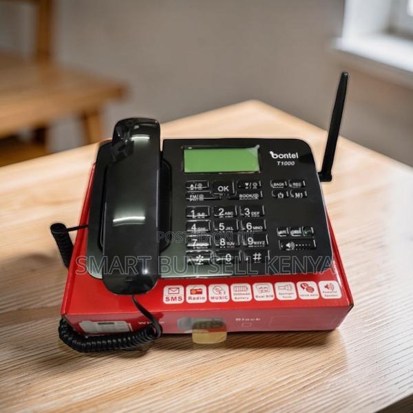 Memory Card Support Bontel T1000 Dual Sim GSM Landline Desktop Phone - main view