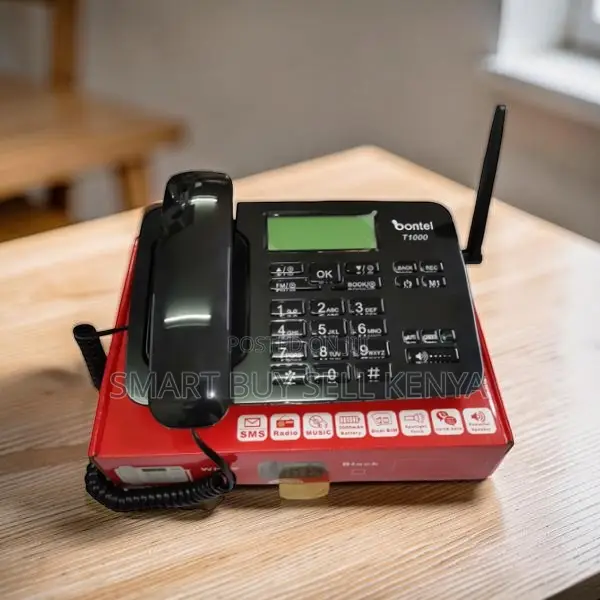 Memory Card Support Bontel T1000 Dual Sim GSM Landline Desktop Phone