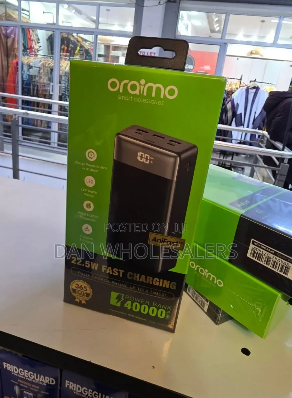 Oraimo 40000mah Led Display Fast Charging Bank