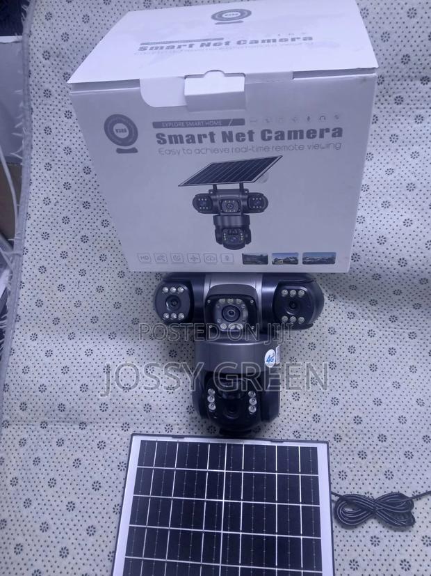Wifi Solar Powered Triple Lens PTZ Camera V380 Pro