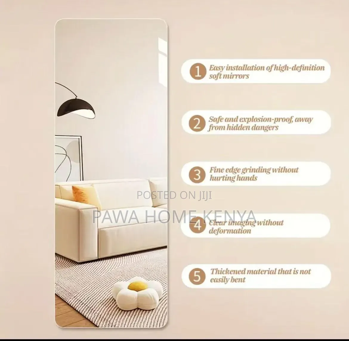 Rectangular Acrylic Mirror