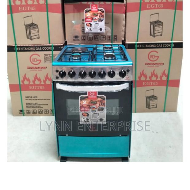 60*65 Eurochef Free Standing 3 Gas Burner +1 Electric Cooker