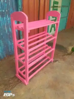 Pink Shoe Rack