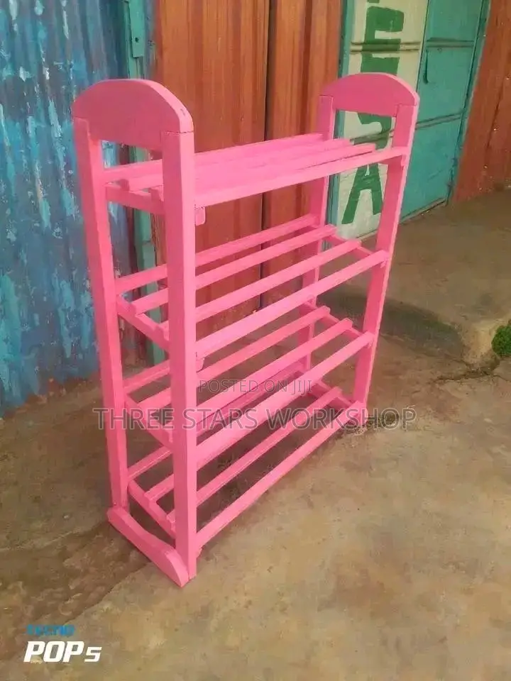 Pink Shoe Rack