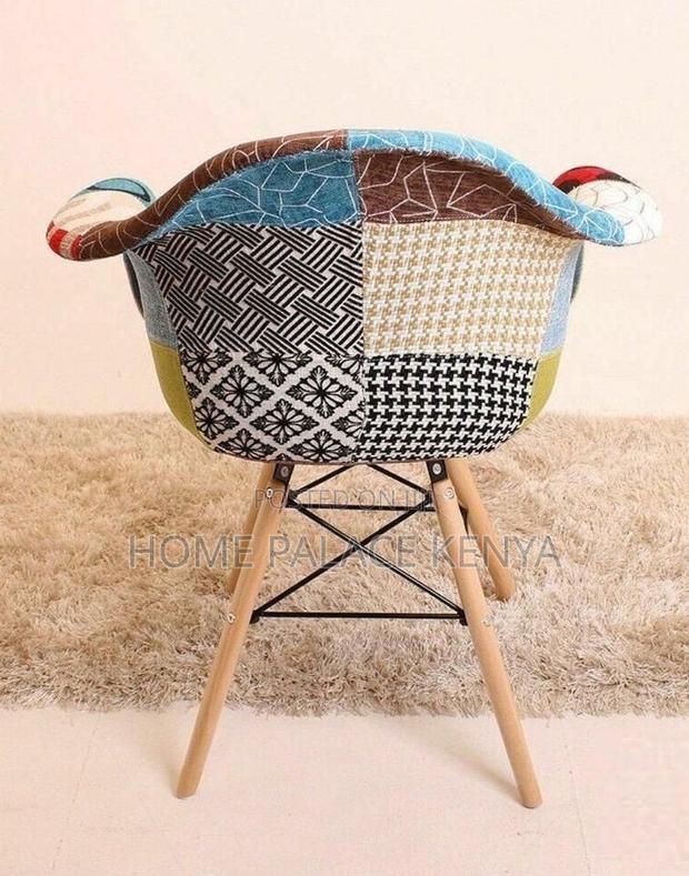 Eames Chair: Multicolor Patchwork Leisure Armchair - thumbnail 8