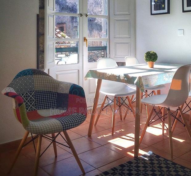 Eames Chair: Multicolor Patchwork Leisure Armchair - thumbnail 11