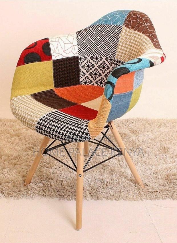 Eames Chair: Multicolor Patchwork Leisure Armchair - thumbnail 13