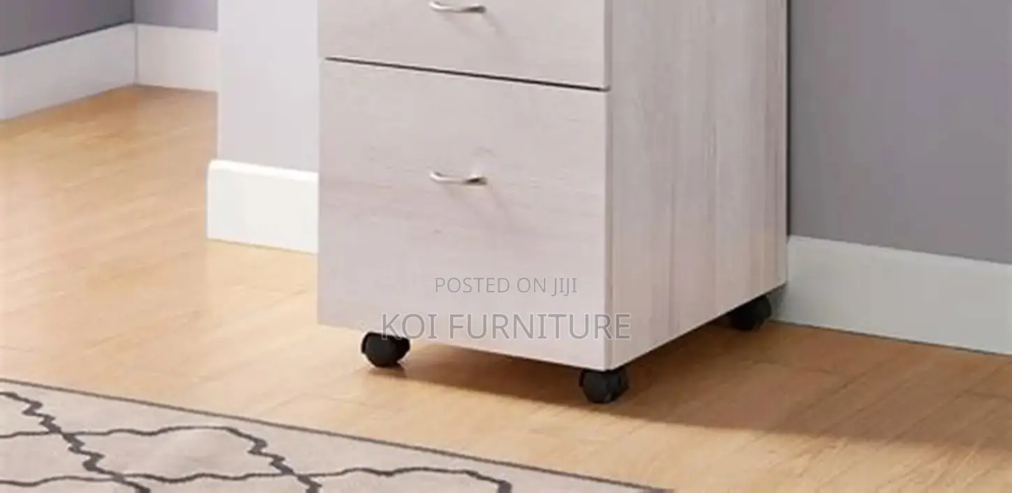 Office Cabinet; Three Doors Wooden Pedestal Office Cabinet