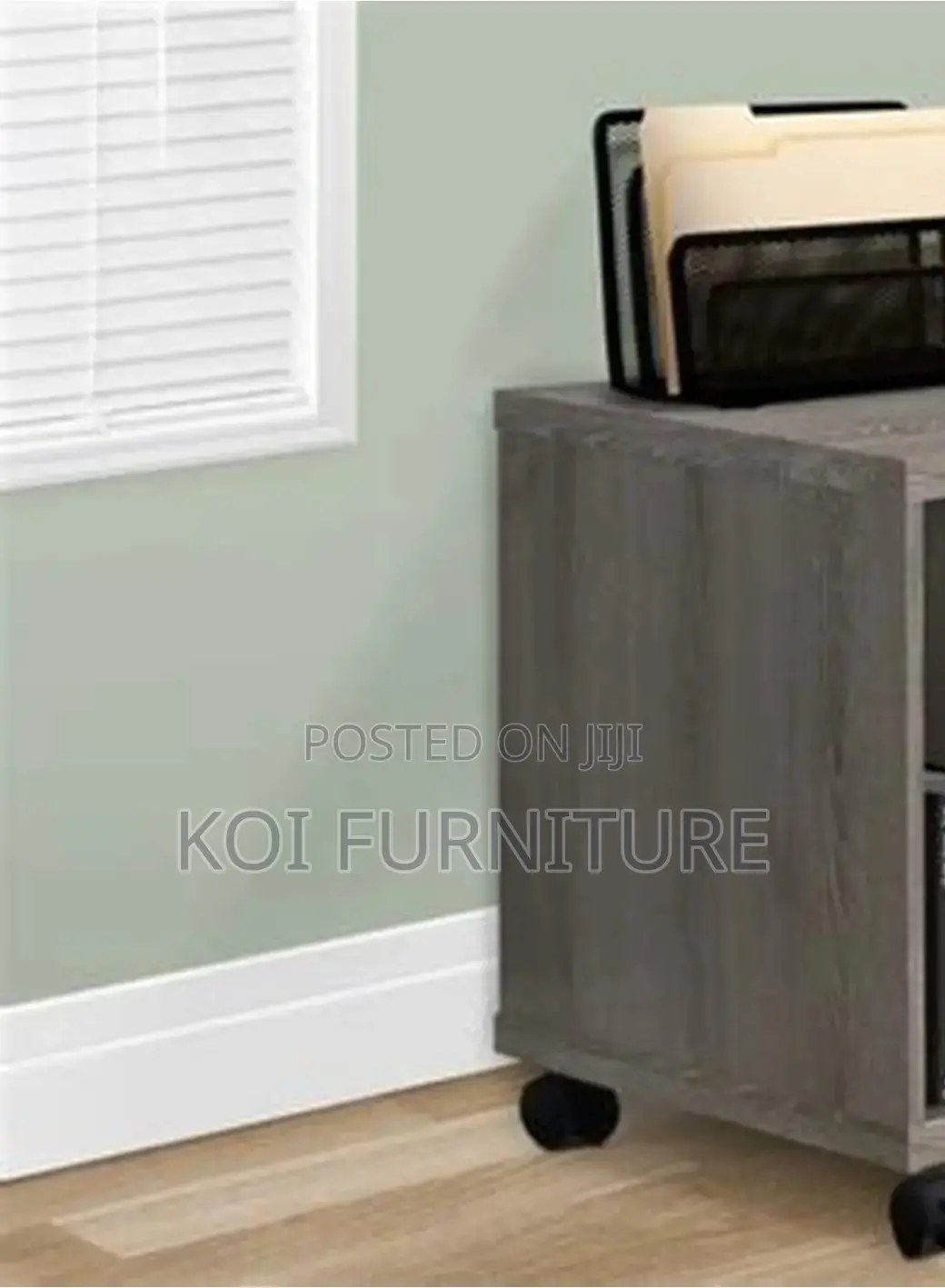 Office Cabinet; Three Doors Wooden Pedestal Office Cabinet