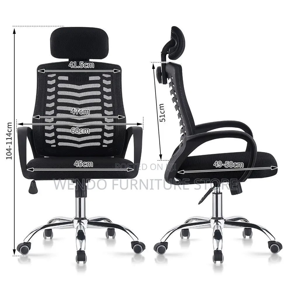 Office Chairs; Liunux Headrest Ergonomic Fabric Reclining Chairs