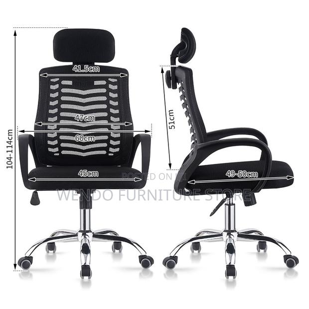Office Chairs; Liunux Headrest Ergonomic Fabric Reclining Chairs - thumbnail 4