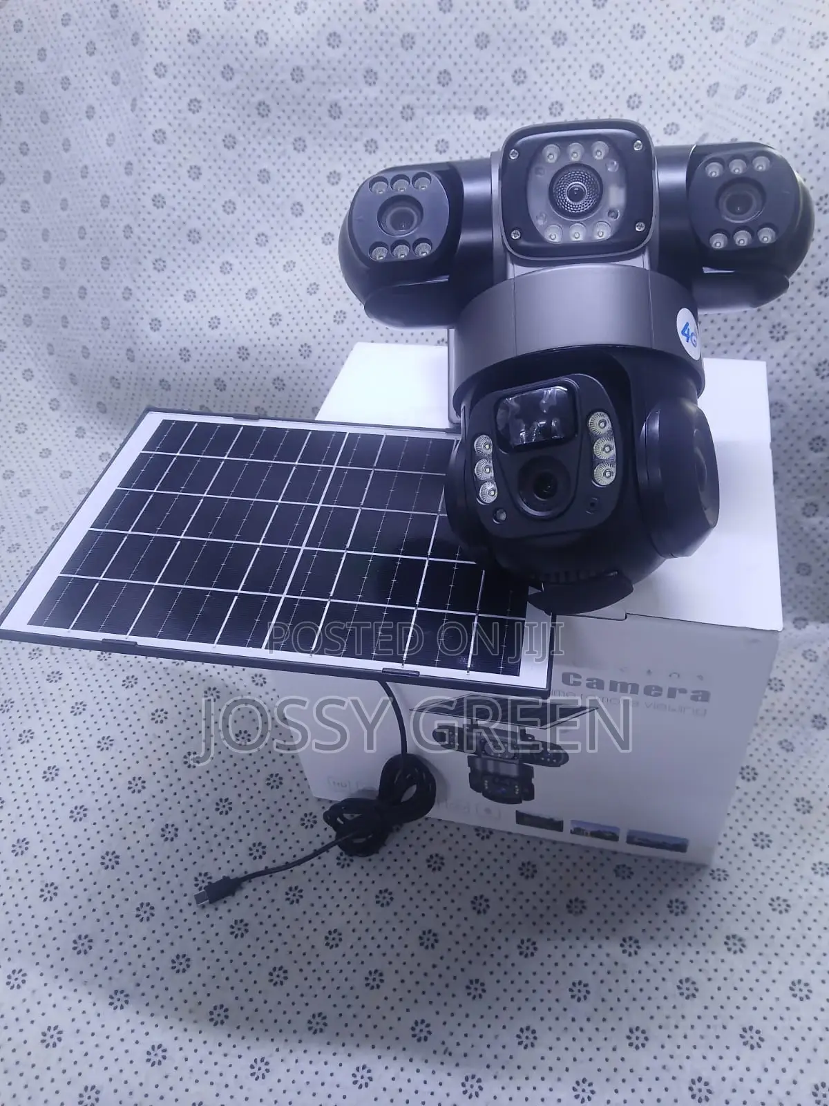 Advanced All-in-One CCTV 3lens 3view Solar Power V380 4g Outdoor