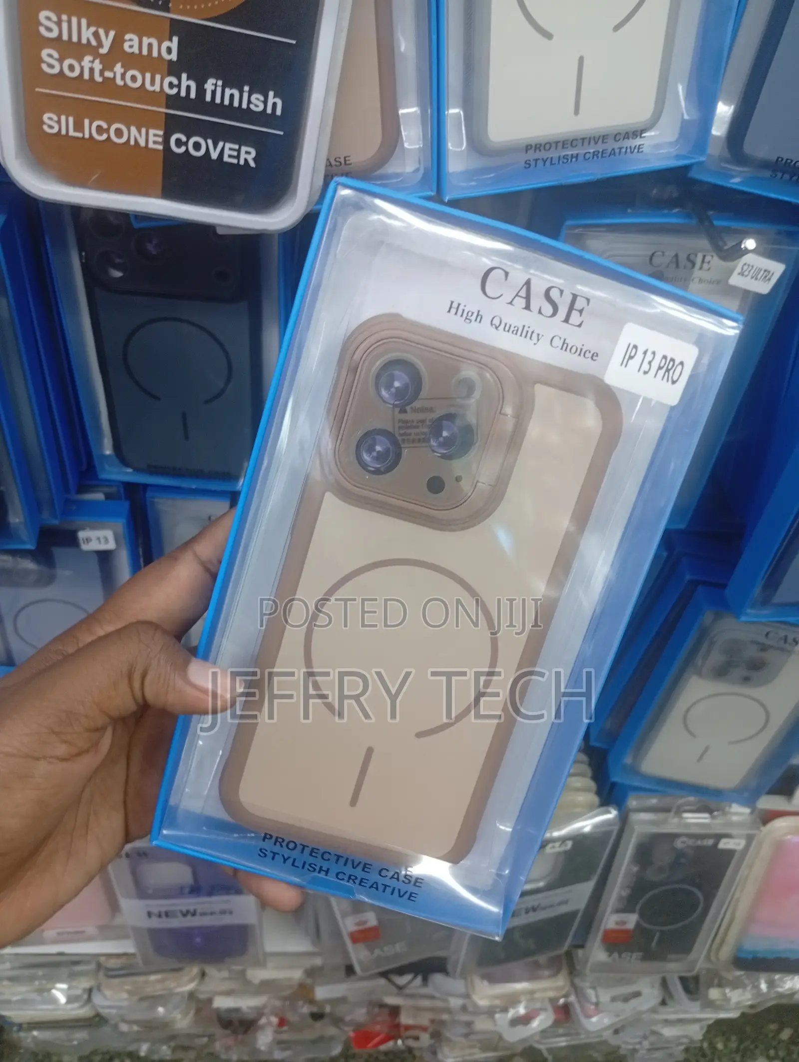 Case Branded With "High Quality Choice" for the iPhone 13 Pro.