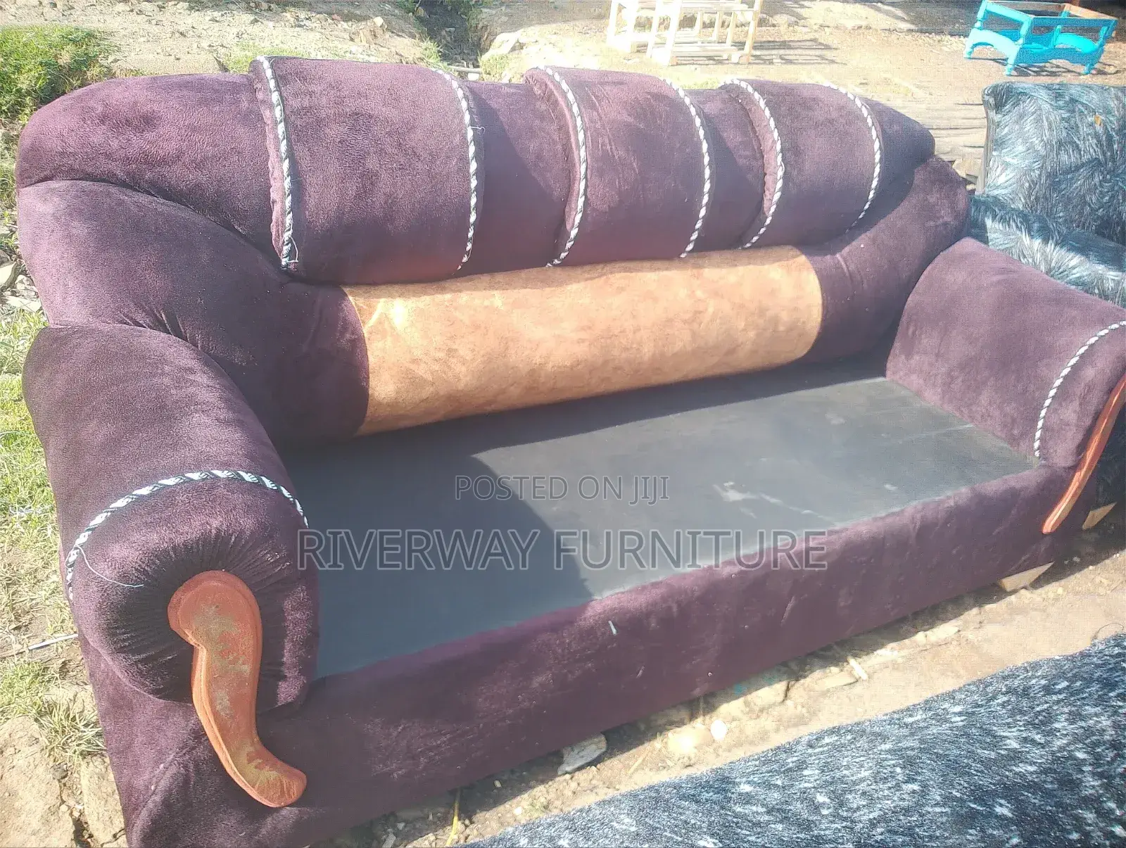 Brown 3seater Sofa