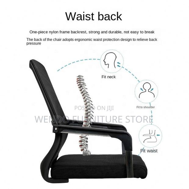 Office Chairs; Mesh Office Reception Mid Back Chair - thumbnail 3