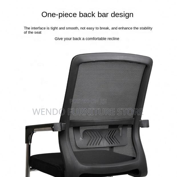 Office Chairs; Mesh Office Reception Mid Back Chair - thumbnail 4